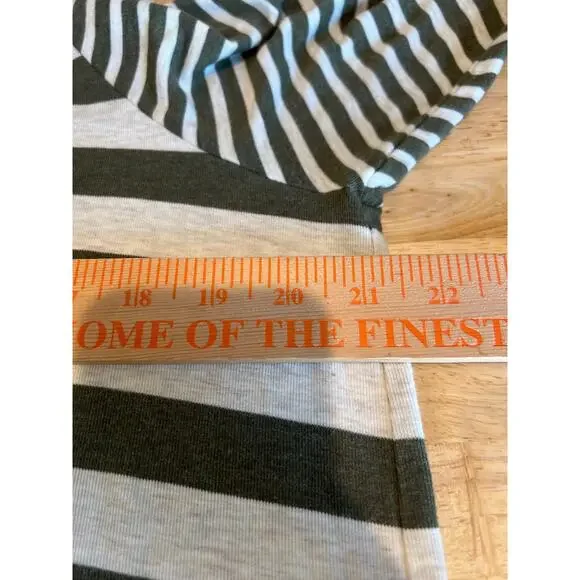 Cabi Playoff Hoodie Olive Stripe Women's S - Picture 9 of 10